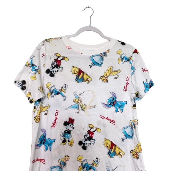 Disney Mickey and Friends Disney100 Short Sleeve Tee Animation Pooh Stitch Sz L - Picture 4 of 11